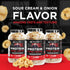 8oz); Shaw Strength Protein Pork Rinds (Sour Cream, Developed for Worlds Strongest Man Brian Shaw, Keto-Friendly, High