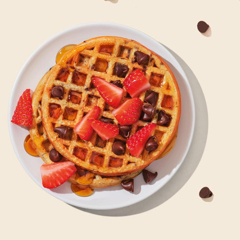 Frozen 8oz Banza Chocolate Chip Waffles, Waffles from Chickpeas - High Protein, Gluten Free, Lower Carb Toaster