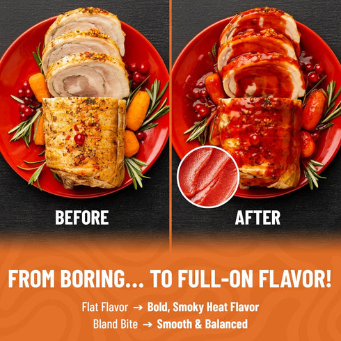 Catchin Heat Hot Sauce Fish Bottle Bold Red Pepper Flavor, Spicy Sauce for Any Meal