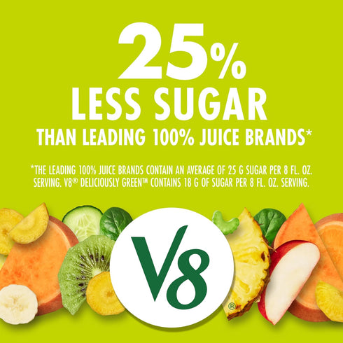 V8 46 oz 100% Pack 3 Deliciously Green Juice, fl | Fruit and Vegetable |