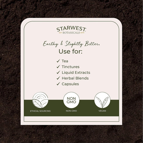 Starwest Botanicals Organic Black Walnut Hull Powder, 4 oz Pouch - Finely Ground for Tea & Baking