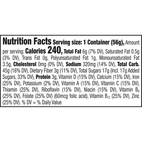 2 oz (Pack 12) Cinnamon Toast Crunch Breakfast Cereal Cup, Single Serve Cereal