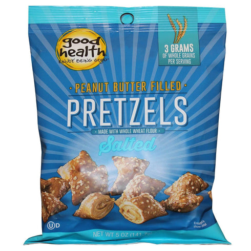Good Health Natural Salted Peanut Butter Filled Pretzels, 5 Ounce -- 12