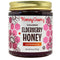 HoneyGramz Organic Elderberry Honey - Raw and Kosher Creamed Honey and Organic Elderberry