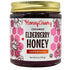 HoneyGramz Organic Elderberry Honey - Raw and Kosher Creamed Honey and Organic Elderberry