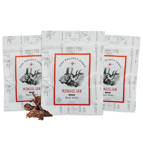 Side Project Jerkys Mongolian Flavored Beef Jerky - Chef Curated Beef Jerky