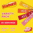 Pack, 4 1 (30 Starburst Singles to Go Variety Watertok Powdered Drink Mix, Includes Flavors, Strawberry, Cherry, Orange