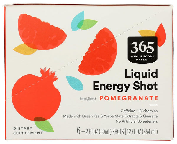 365 by Whole Foods Market Pomegranate Energy Shot, 2 Fl Oz, 6