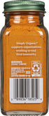 Frontier Organic Ground Turmeric Root, 2.38-Ounce Jar, Distinct Pungent Aroma, Kosher, Non-GMO