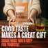 Double Neat 4 (Pack 3) Maple Bourbon Almonds Healthy Bourbon Snacks for Men Vegan & Gluten-Free Slow-Roasted Candied