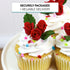 36 Count Global Sugar Art Rosebud Deep Red Unwired Sugar Cake Flowers,Tiny, by Chef Alan Tetreault