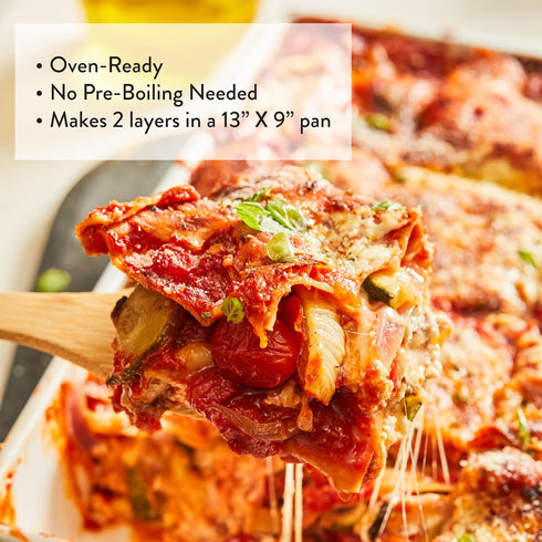 8.8 (5 Pack), DeLallo Gluten Free Lasagna Noodle Sheets, Ounce Box, Made with Corn and Rice Flour, Oven Ready, No Boil