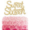Sweet 16 Cake Topper, Happy 16th Birthday Cake Topper - Gold by Merry Expressions
