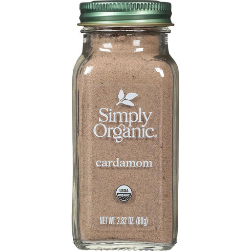 Simply Organic Cardamom, 2.82 Ounce, Certified Organic & Kosher, Aromatic, Subtly Spicy-Sweet