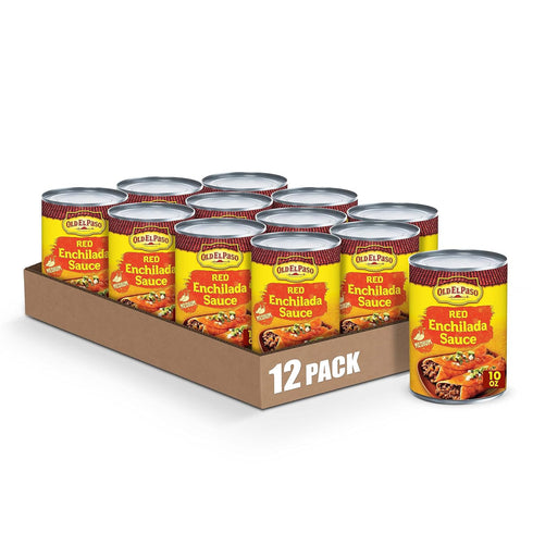 Old El Paso Medium Red Enchilada Sauce, Meal Prep, 10 oz (Pack