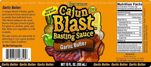 '-10 oz Cajun Blast Seasoned Basting Spray - Garlic Butter BBQ Spray Bottle, All Natural Cajun Seasoning from Louisiana