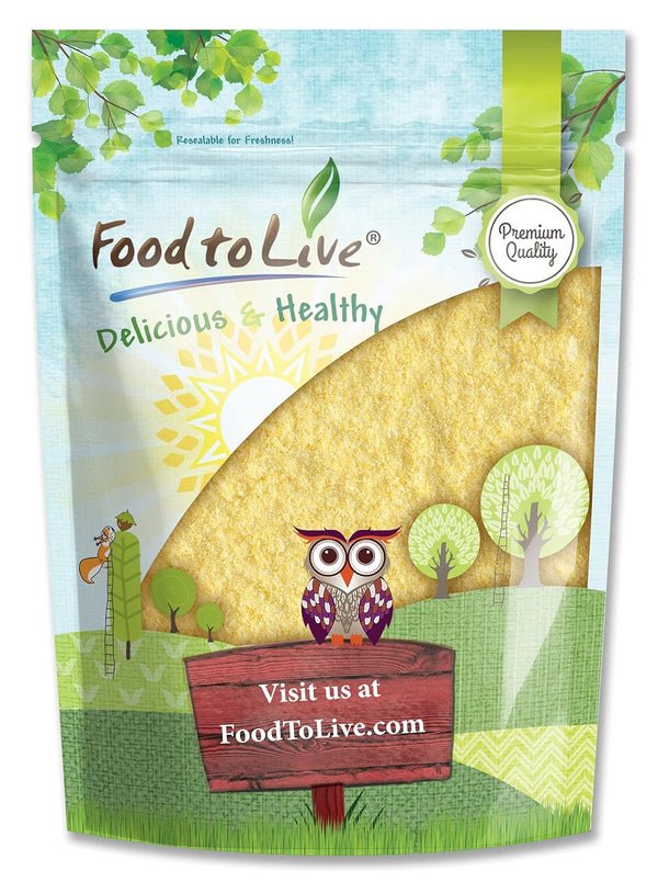 Food to Live Corn Flour, 2.5 Pounds - Made from Whole Grain,