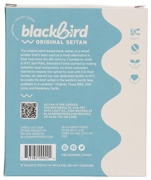 8 OZ BLACKBIRD FOOD Seitan Strips Original