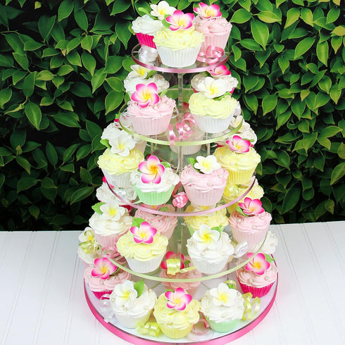 24 Count Count Global Sugar Art Tropical Frangipani Plumeria Edible Sugar Flower Blossoms, Wedding Cake & Cupcake