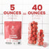 5 Jungle Powders Lychee Powder Ounce Bag - Freeze Dried Lychee Fruit for Baking, Smoothies, Syrup, Desserts, Sauces