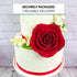 5 inch 1 Count Global Sugar Art Rose Sugar Cake Flowers Jumbo Deep Red, by Chef Alan Tetreault