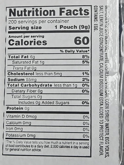 HUBZ Packets 0.24 Oz, 200 Count. Chef's Quality Condiments & Sauces Assortments, Single Serve Ideal for food service