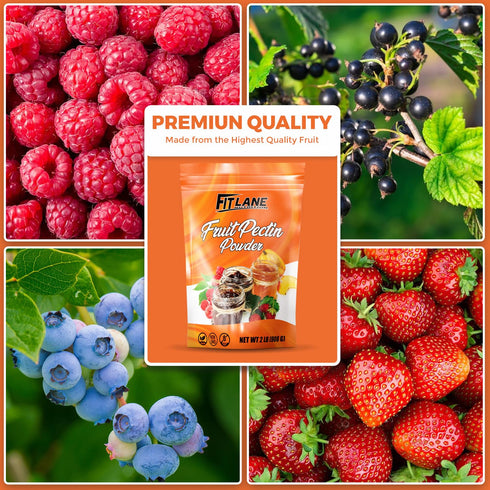 2 lbs Fruit Pectin Powder - For Canning Jams and Jellies - Natural, Vegan and NON-GMO - Premium Bulk Ingredient Mix