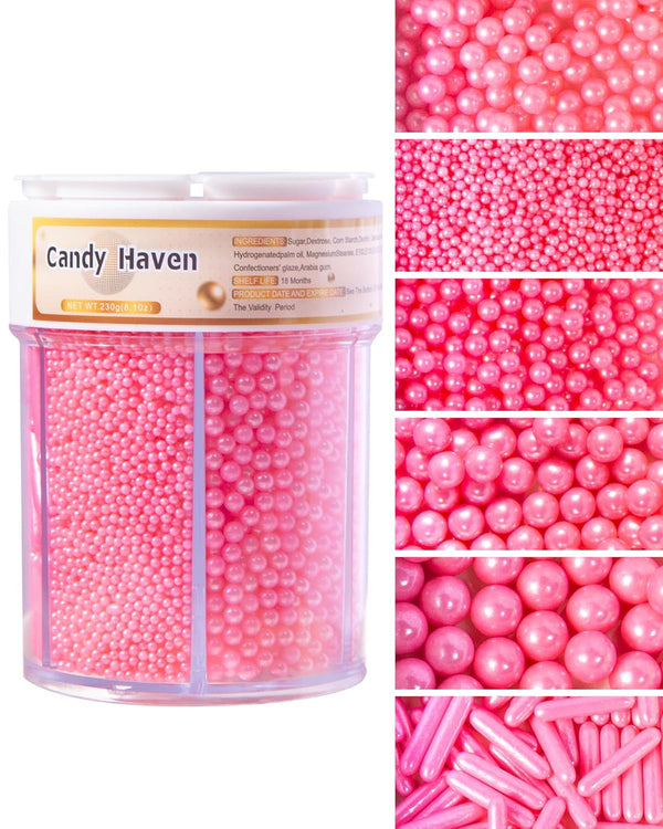 CandyHaven Easter Sprinkles for Baking Edible Sugar Confetti, Nonpareils & Sugar Pearls -