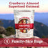 6g 5g 24 (3 Pack) Earnest Eats Superfood Oatmeal Cranberry Almond Flax Vegan, Gluten-Free, Plant Protein, Fiber, No