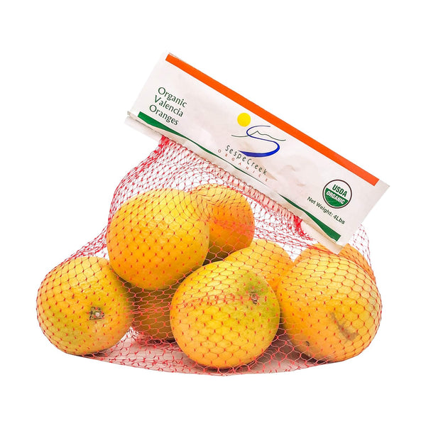 Fresh Produce Orange Valencia Organic, 4 Pound