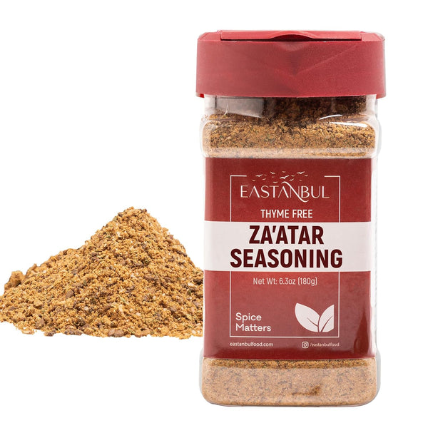 Eastanbul Zaatar Spice 6.3oz, 100% Natural Za'atar Seasoning from Middle Eastern Spices for Mediterranean Blends