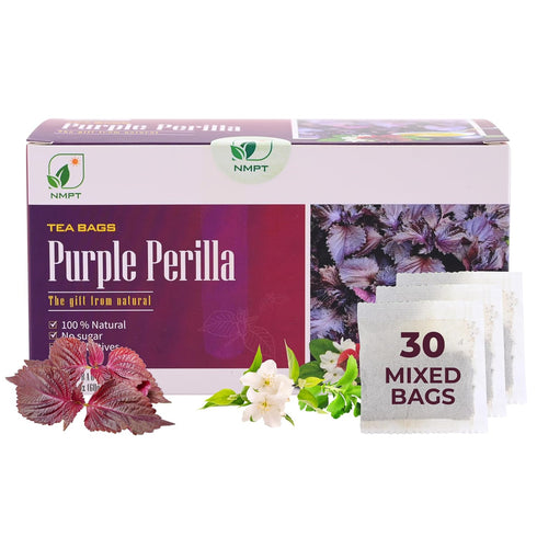 NMPT Dried Perilla Tea, Jasmine, Stevia, Hand Pick, Mixed Bags, Organic Herbal