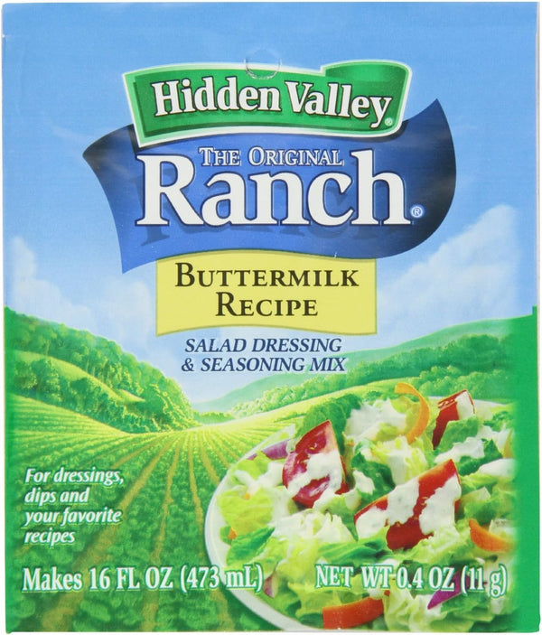 Original Ranch Buttermilk Recipe Salad Dressing & Seasoning Mix, Makes 16 FL OZ, Pack of 5 Packets