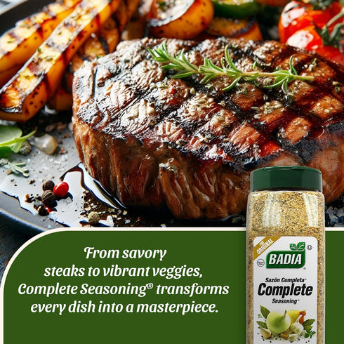 28oz Badia Complete Seasoning, - All-Purpose Spice Blend of Garlic, Onion, Salt, Pepper, Herbs & Spices - Savory