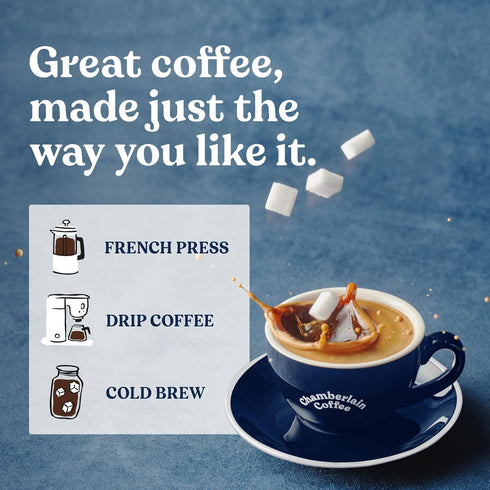 10 Oz Chamberlain Coffee Organic Espresso Dark Roast Coffee Blend - Whole Bean Specialty Coffee - Smooth & Balanced