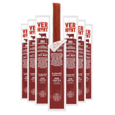 Vermont Smoke & Cure BBQ Seasoned Beef Sticks, Gluten Free, 1 Ounce