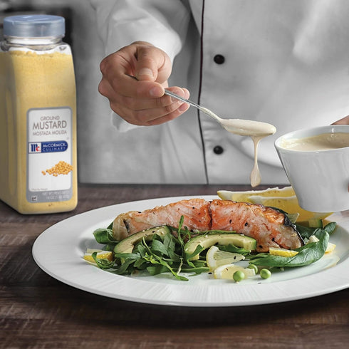16 oz 16 McCormick Culinary Ground Mustard, - One Ounce Container of Ground Mustard Powder for a Sharp Tangy Taste