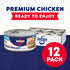 9.75 oz. (Pack 12) Swanson White Premium Chunk Chicken Breast with Rib Meat in Water, Can