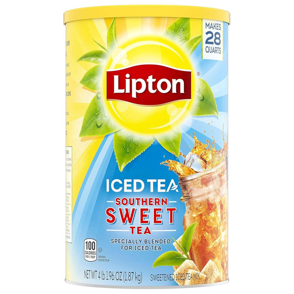 Lipton Southern Sweet Iced Tea Mix, makes 28 Quarts, Sweetened Black Tea