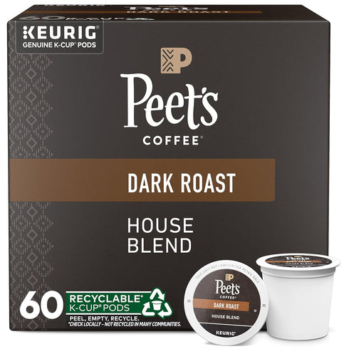 Peet's Coffee, Dark Roast Keurig K-Cup Pods, 100% Arabica Coffee - House
