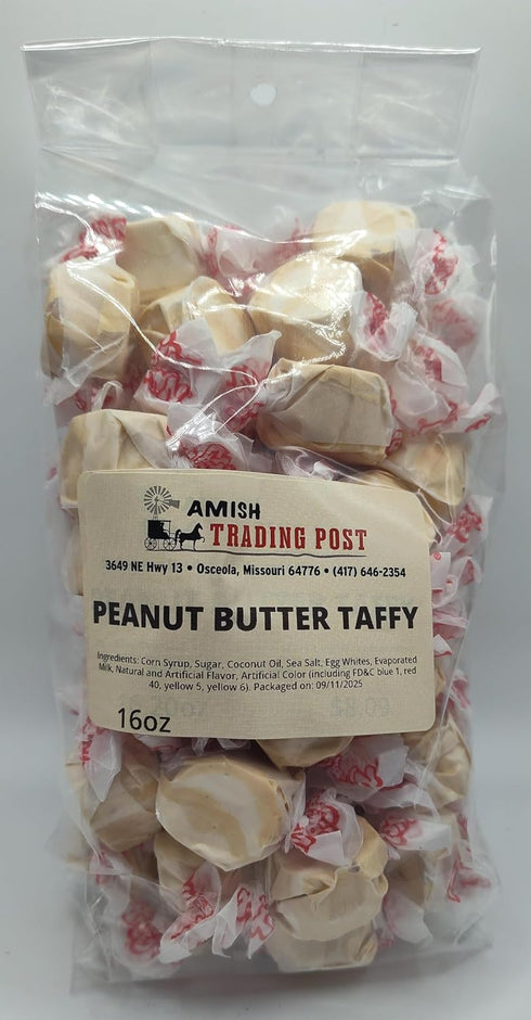 Generic Amish Peanut Butter Taffy 16 oz