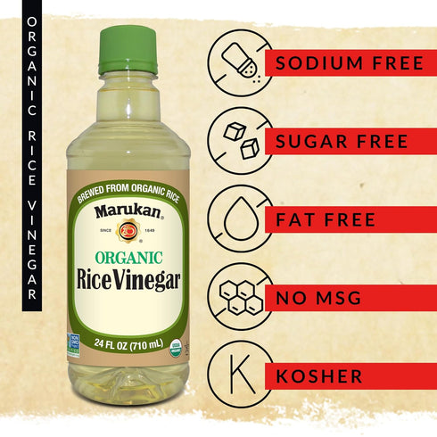 1 (Pack 1) Marukan Organic Unseasoned Rice Vinegar, Gallon