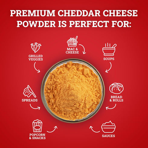 2.5LB (Pack 1) Hoosier Hill Farm Premium Cheddar Cheese Powder