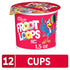 18oz (12 Kellogg's Froot Loops Breakfast Cereal Cups, Fruit Flavored, Breakfast Snacks with Vitamin C, Original, Case