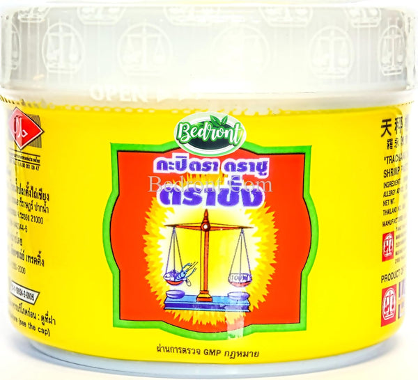Bedront Original Tra Chang Thai Shrimp Paste, 3.2 Oz. Halal Certified, 100% Natural,