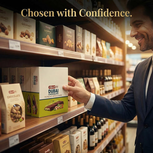 (Pack 24) 27gr 1.43 24 Dubai Chocolate Bar of Kunafa Pistachio Bar- Total pounds.-, Perfect for Gifting, Fresh Daily