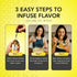 2 Pack 2 Dolce Flav Natural Lemon Extract Ounce Oil-Soluble Kosher, Sugar-Free, Concentrated Fresh Citrus Lemon Flavor