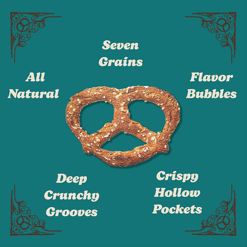 11 oz (6 pack) 66 Unique Snacks - Multi Grain Splits Pretzels, Homestyle Baked, Certified OU Kosher and non-GMO, Bag No