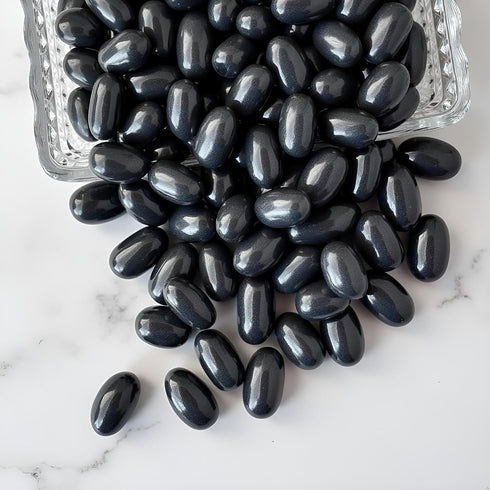1 SweetGourmet Black Licorice Jumbo Jelly Beans, Bulk Unwrapped Candy, Pound