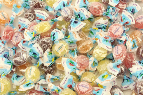 Gourmet Italian Sugar Free Assorted Fruit Jelly Candy - 8 Ounces- Individually